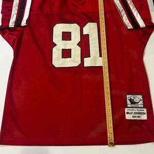 Atlanta Falcons B.Johnson #81 Red Mitchell & Ness Throwback 1982-1987 ,2XL /54